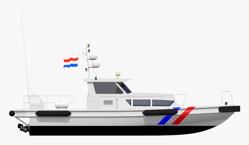 Twin Waterjet Propulsion Units Gives Excellent Manoeuvrability - 3d Patrol Boat Top View, HD Png Download