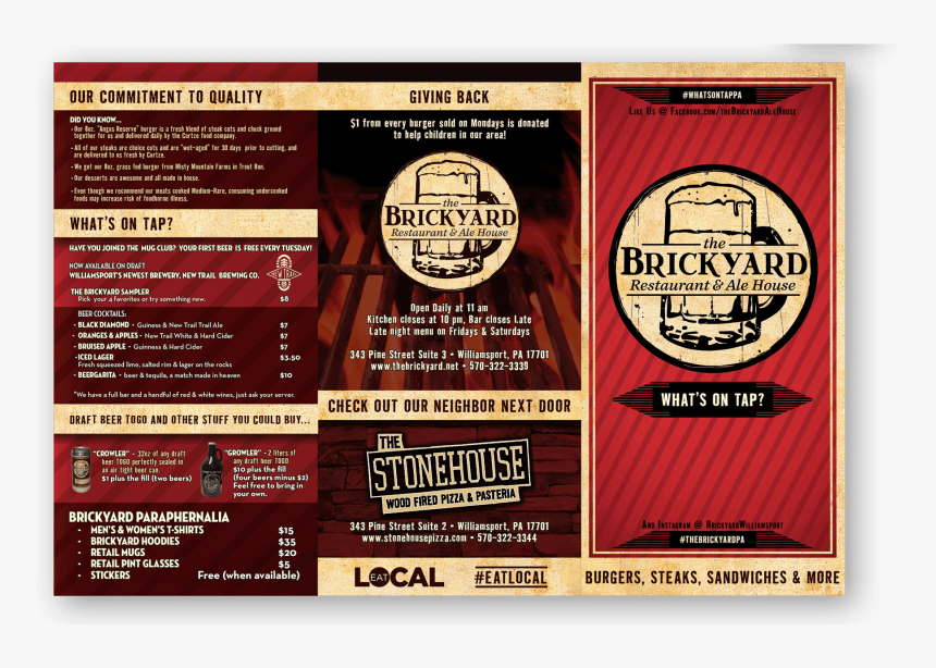 Brickyard-menu2 - Label, HD Png Download