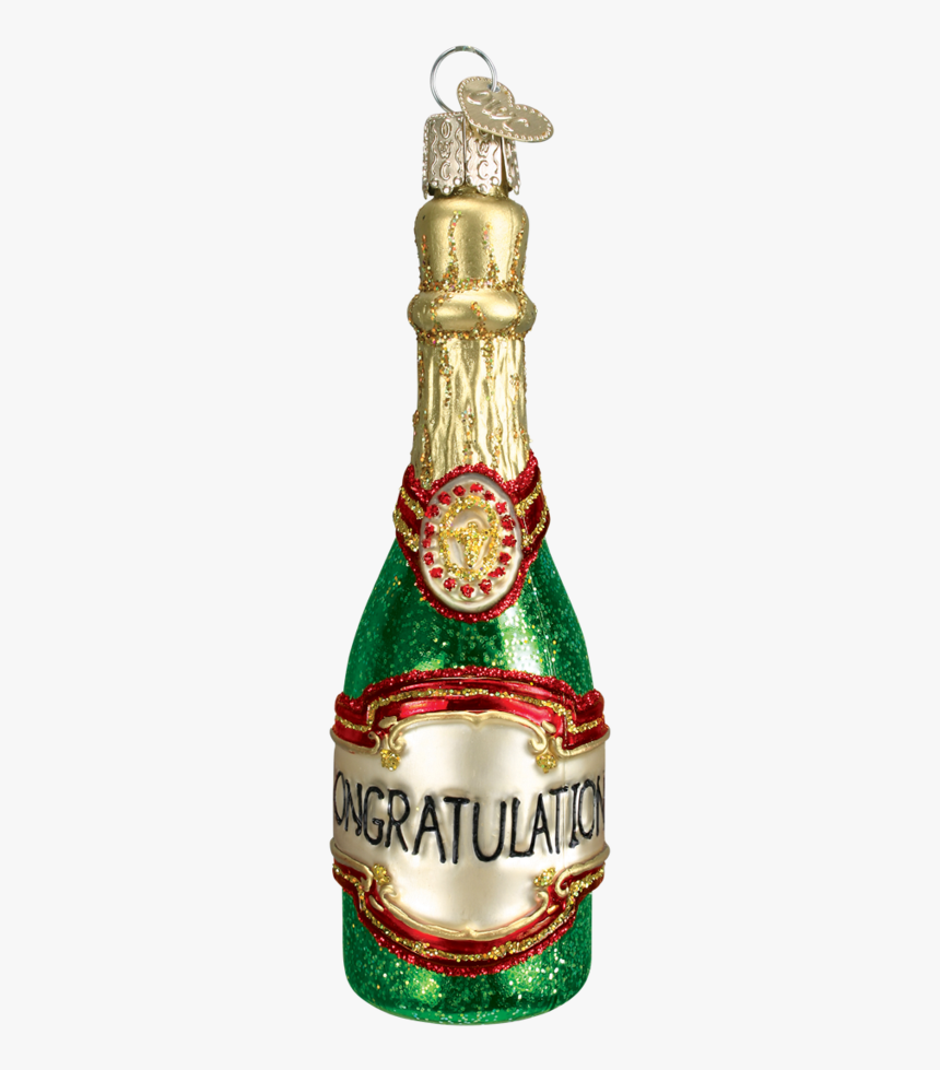 Champagne Bottle Christmas Ornament, HD Png Download