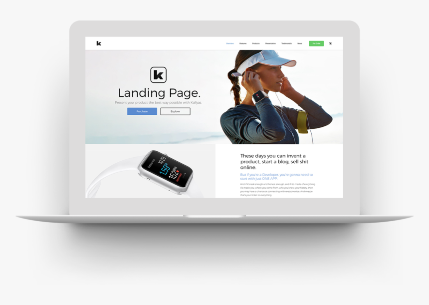 Design Inspiration People , Png Download - Free Psd Templates Landing Page, Transparent Png