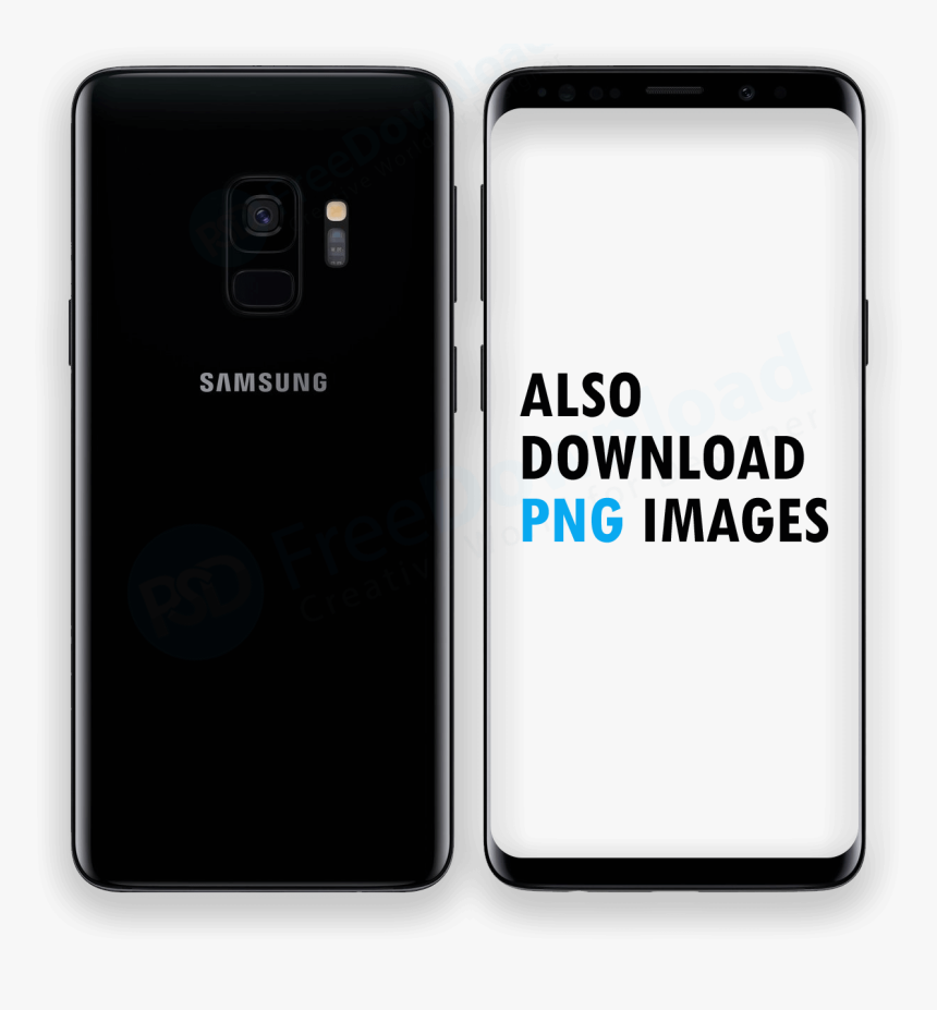 Smart Phone, Phone, Samsung Mobile, Galaxy, S9, Mockup, - Samsung S9 Png Mockup, Transparent Png