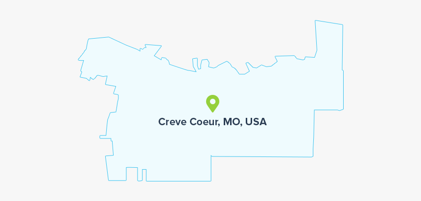 Creve Coeur Mo Usa Map - Graphic Design, HD Png Download