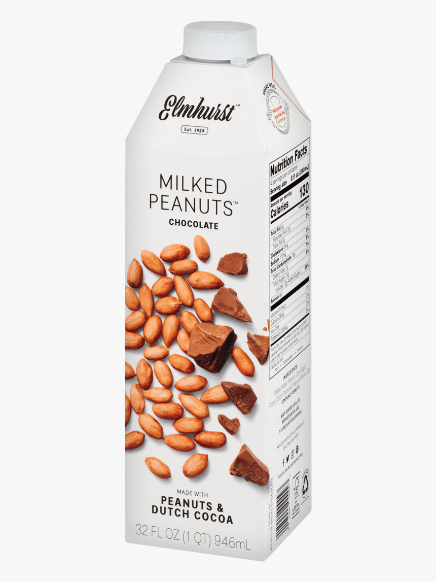 Drink Elmhurst Milked Peanuts With Chocolate Instead - Almond, HD Png Download