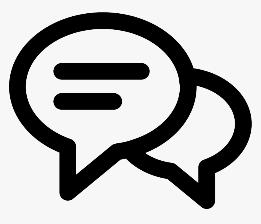 Chat Oval Bubbles - Icon, HD Png Download