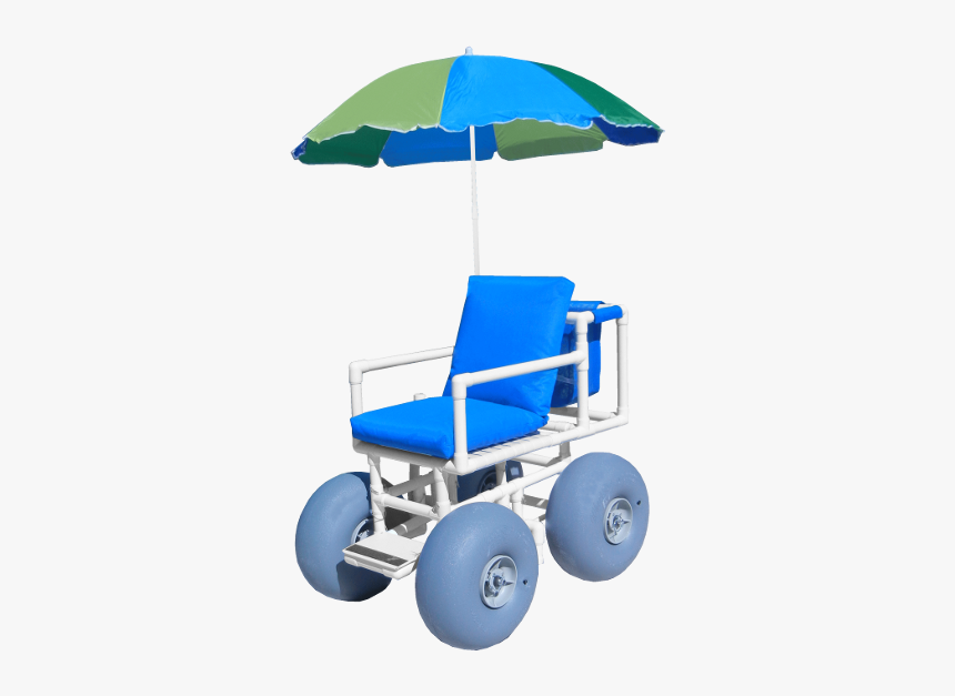 Beach Wheelchair With Large Tires 
 Title Beach Wheelchair - Beach Wheelchair Tires, HD Png Download