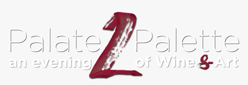 Palate2palette Logo White - Calligraphy, HD Png Download