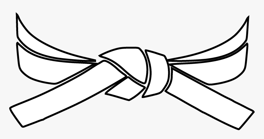 Taekwondo Drawing Karate Black Belt - Taekwondo Black Belt Drawing, HD Png Download