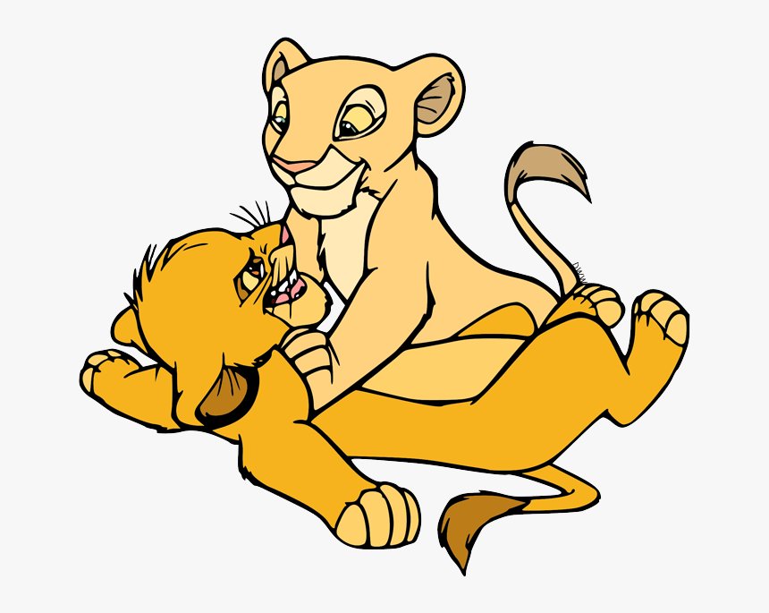 Transparent Simba Clipart - Nala And Simba Cub, HD Png Download