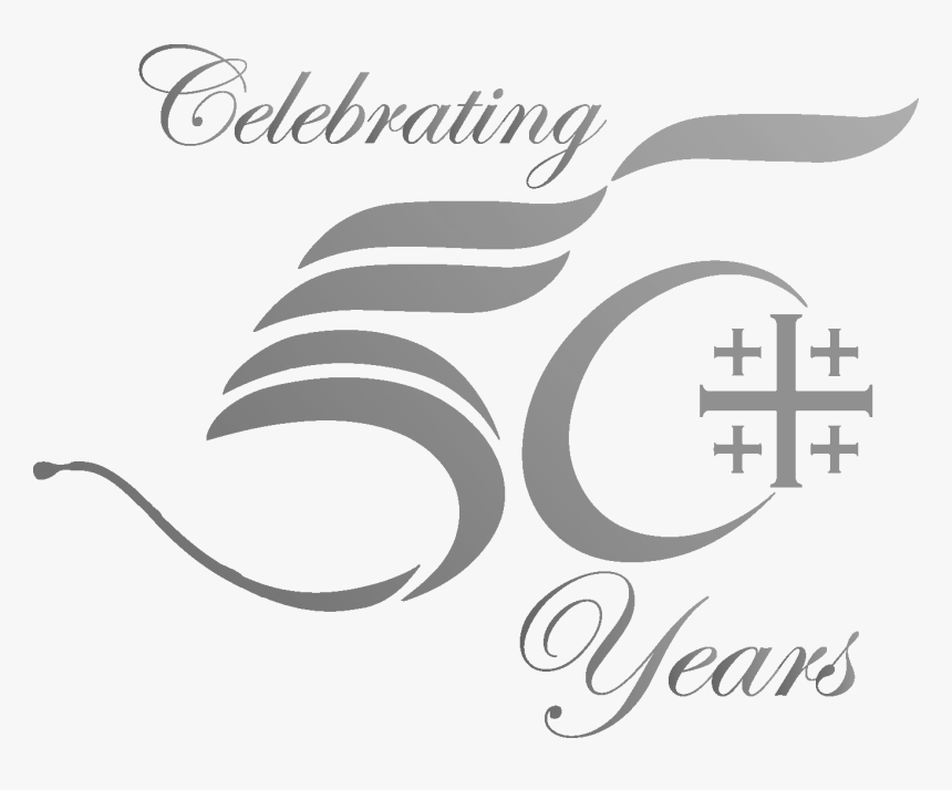 50th Anniversary Logo Transparent Grayscale - Ferrum College, HD Png Download