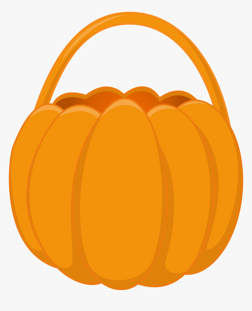 Clipart Pumpkin Basket, HD Png Download