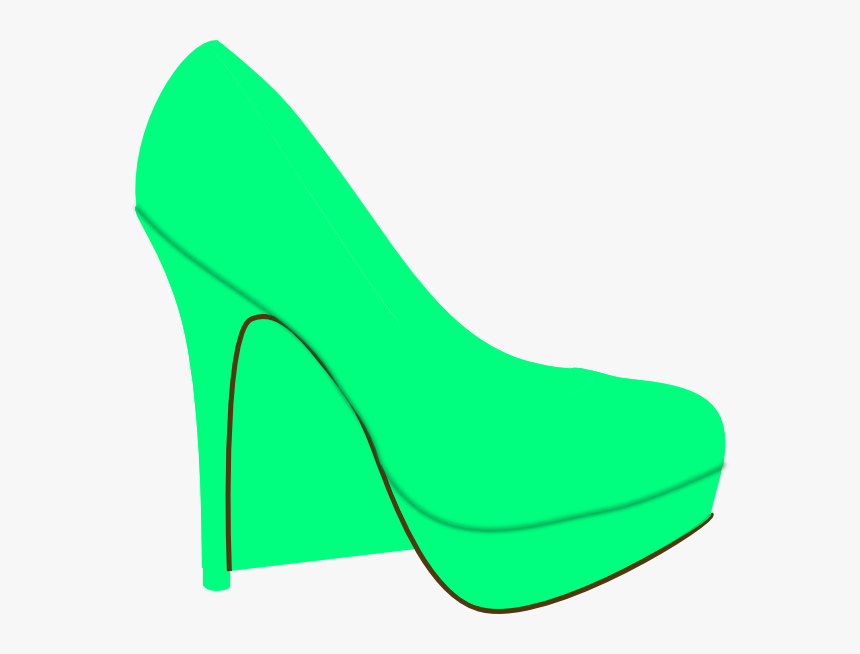 Green Shoe Svg Clip Arts - Basic Pump, HD Png Download