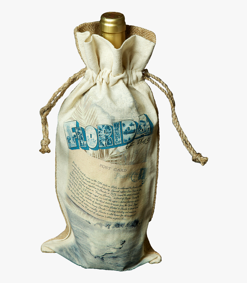 Hwin-025 Drawstring Wine Bag - Bottle, HD Png Download
