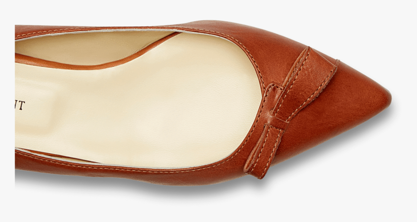 10mm Italian Made Natalie Pointed Toe Flat In Saddle - Ballet Flat, HD Png Download