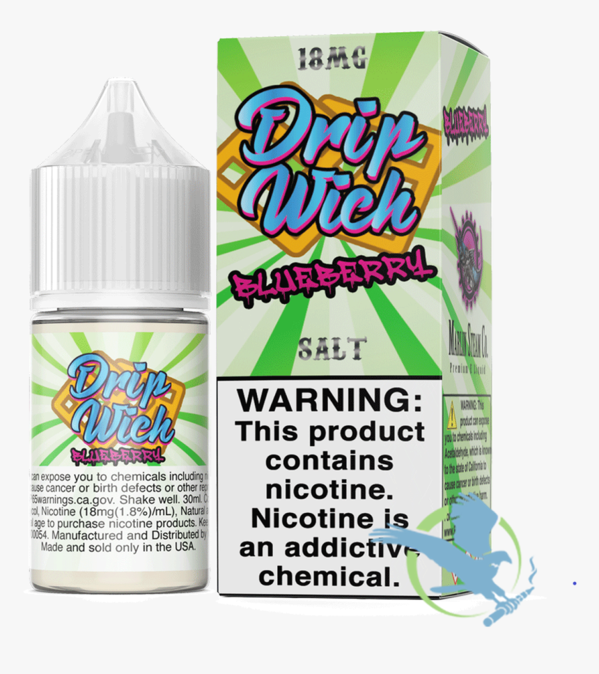 Drip Wich Salt Nic E-liquid 30ml *drop Ships* - Plastic Bottle, HD Png Download