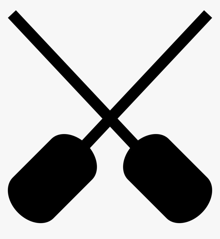 Crossed Oars - Dayung Vektor, HD Png Download