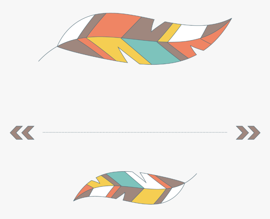 #feathers #arrow #lines #textline #line #header #decor - Graphic Design, HD Png Download