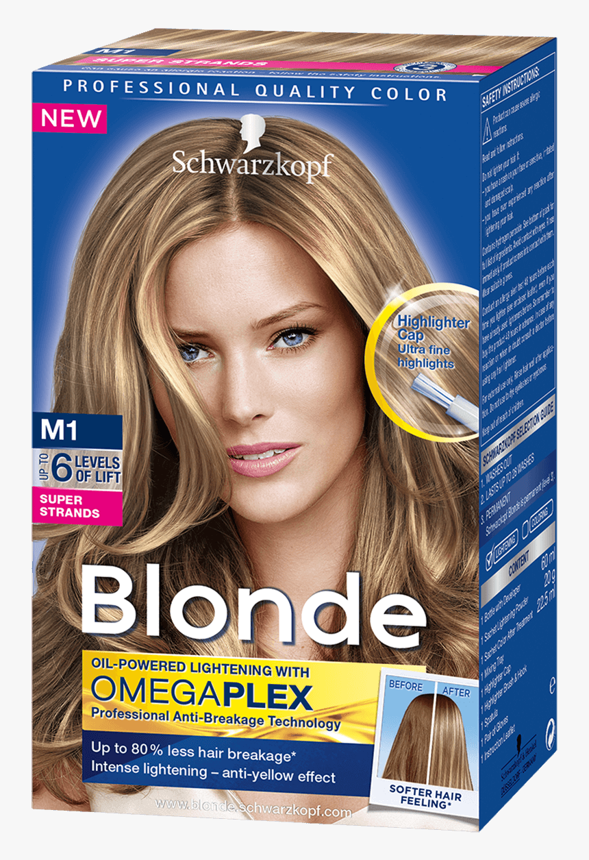Blonde Strands M1 Super Strands - Schwarzkopf Blonde M1 Super Highlights, HD Png Download