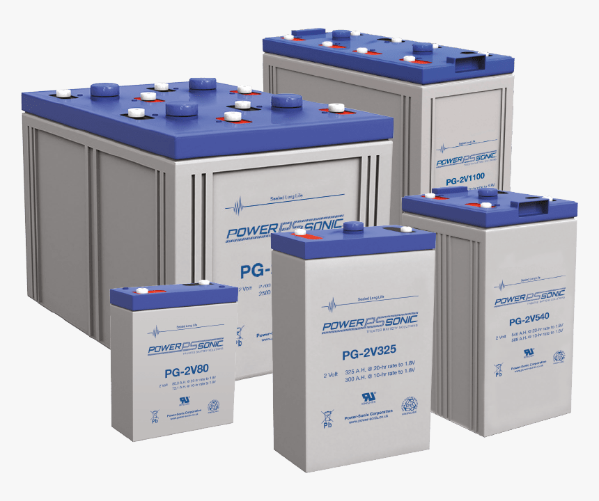 Sealed Lead Acid Batteries - 2v Lead Acid Battery, HD Png Download
