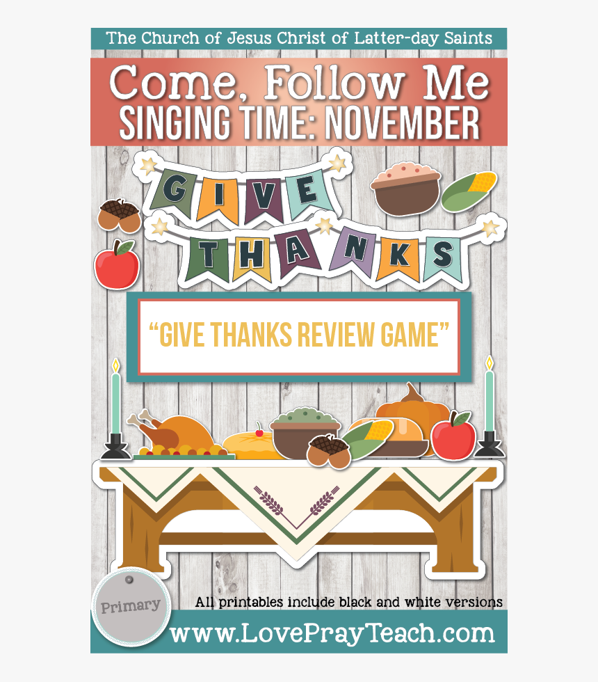 Come, Follow Me For Primary-2019 November - Poster, HD Png Download