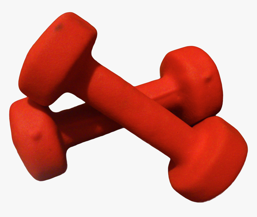 Dumbbells - Red Dumbbells Clip Art, HD Png Download