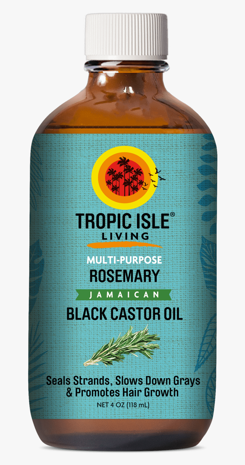 Tropic Isle Living Jamaican Black Castor Oil 4 Oz, HD Png Download
