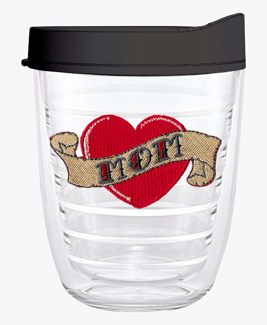 Mom Tattoo Heart 12oz Tumbler - Cartoon, HD Png Download