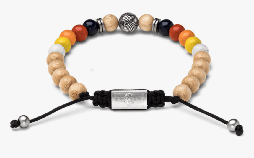 Houston Astros, Round Macrame Bracelet 8mm - Original Grain, HD Png Download