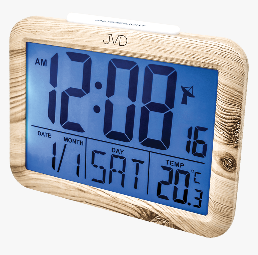 Digital Alarm Clock Jvd Rb27 - Digitalni Budik Imitace Dreva, HD Png Download