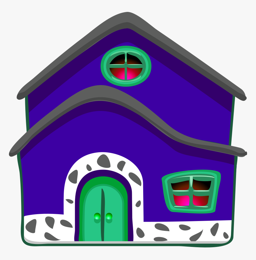 House Blue B Image - Blue House Clipart, HD Png Download