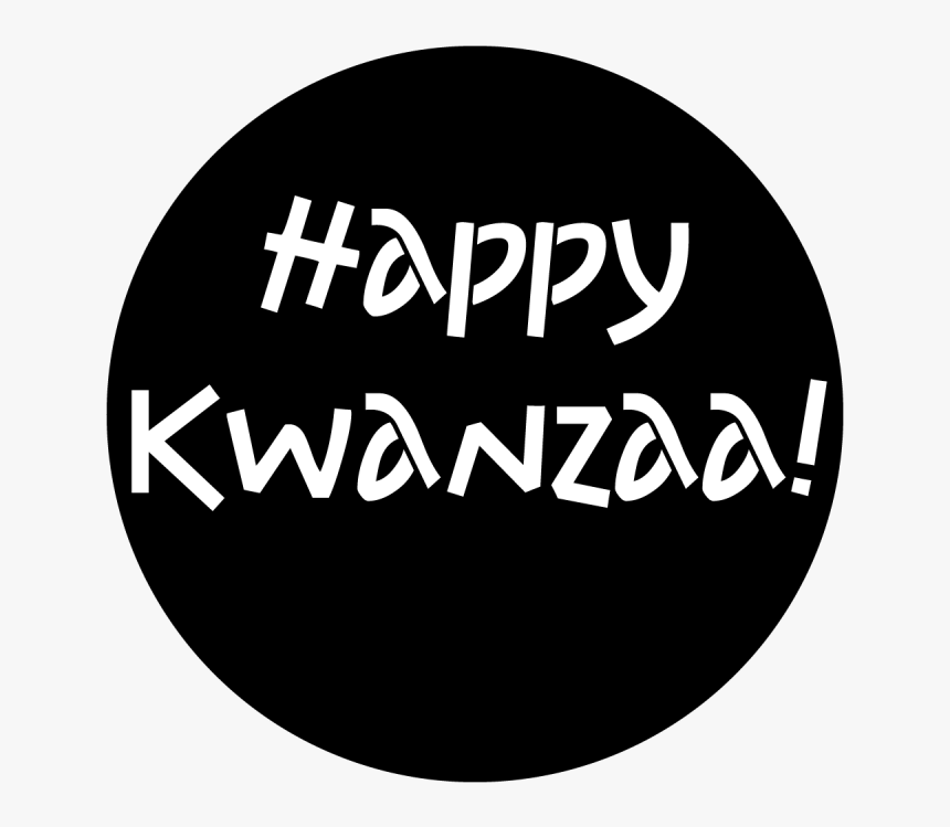 Happy Kwanzaa Steel Gobo Me-3317 - Happy Kwanzaa Black And White, HD Png Download