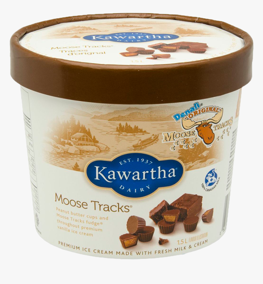 Kawartha Dairy Moose Tracks, HD Png Download