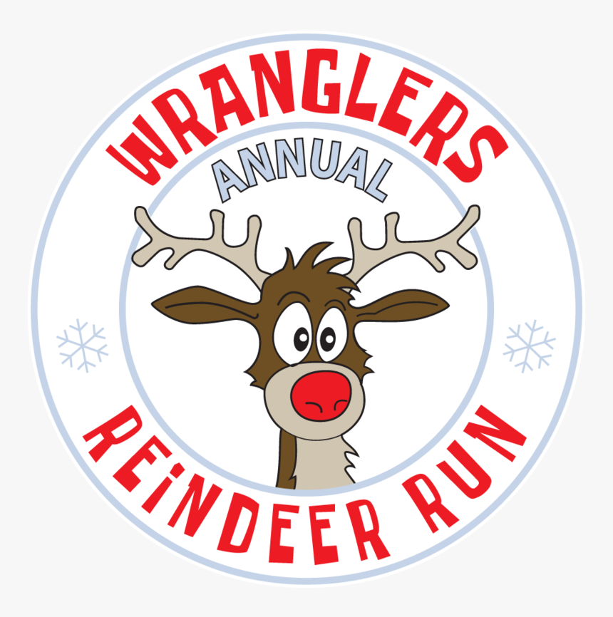 3rd Annual Wrangler Reindeer Run 1k And 5k Race - Cartoon, HD Png Download