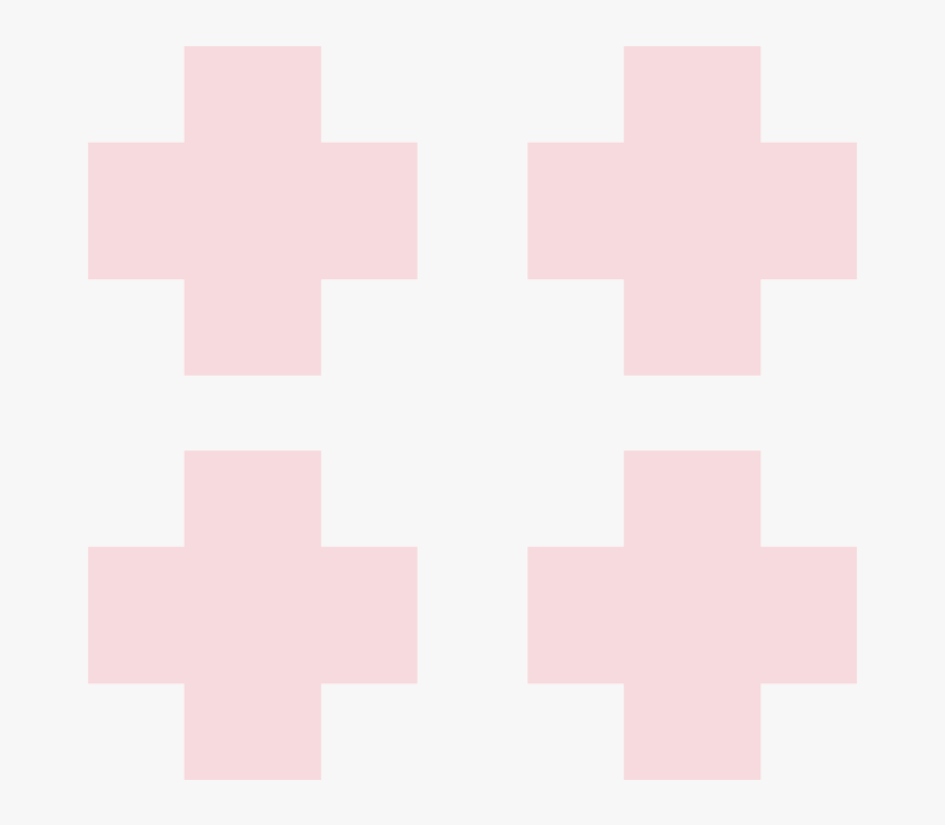 Pale Pink Cross On White - Cross, HD Png Download