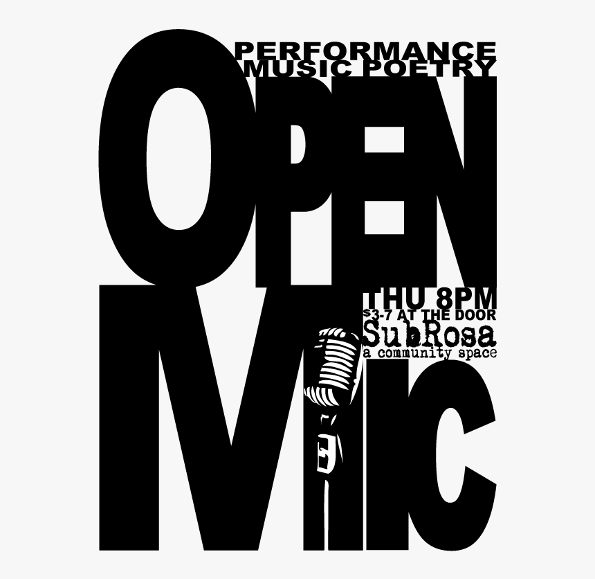 Subrosa Open Mic Flier 2, HD Png Download