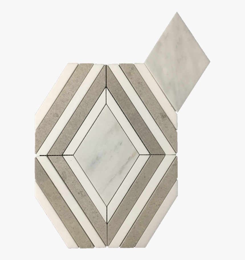 Carrara Jewel With White Thassos And Sand Dollar Polished - Tile, HD Png Download