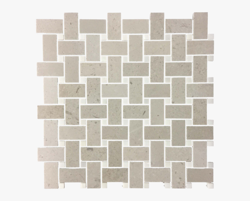 Sand Dollar Basketweave With White Absolute Mosaic - Floor, HD Png Download