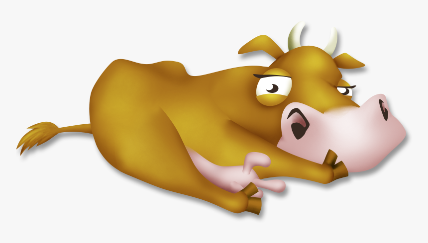 Hay Transparent Cow - Cartoon, HD Png Download