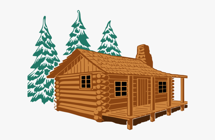 Hut Clipart Summer - Log Cabin Clipart, HD Png Download