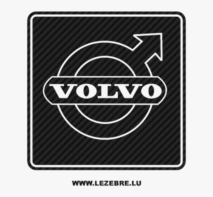 Volvo Logo Carbon Decal - Ab Volvo, HD Png Download