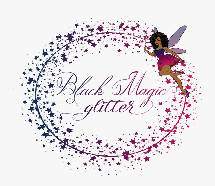 African American Fairy With Wand And Glitter Star Dust - Illustration, HD Png Download