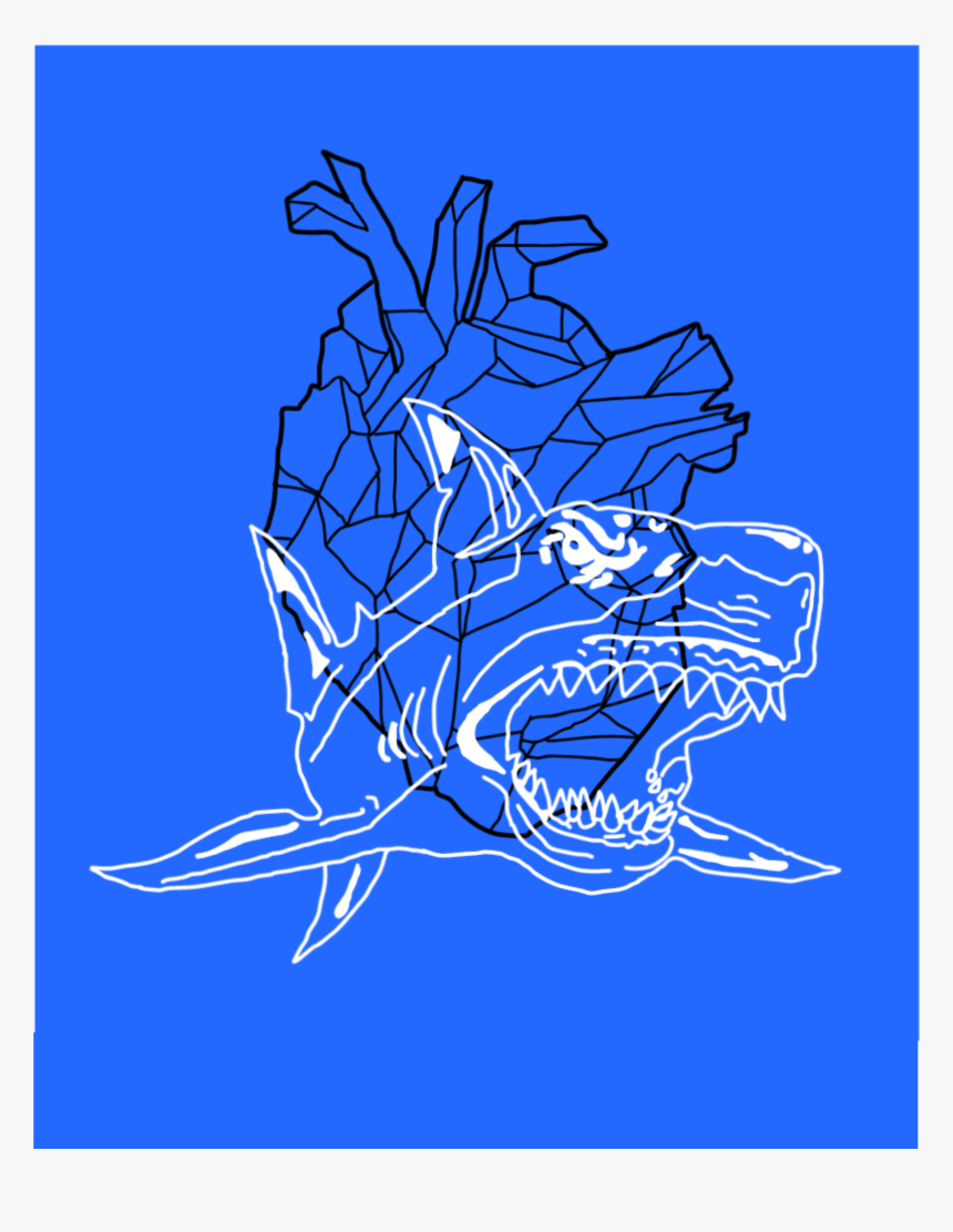 Your Heart Has Strong Shark Teeth - Illustration, HD Png Download