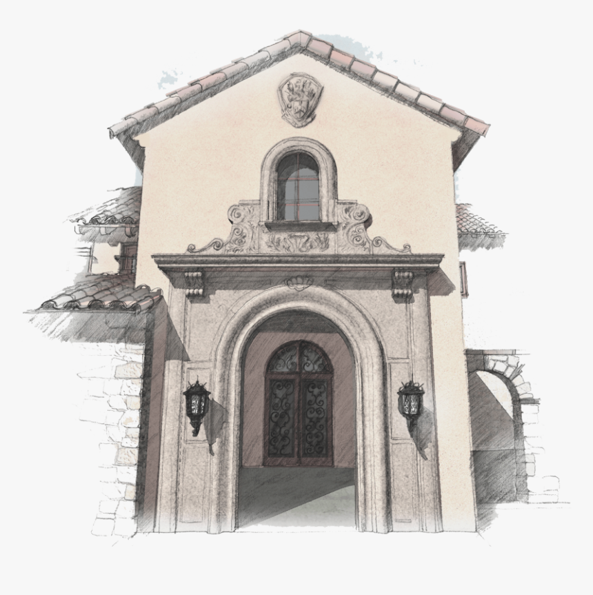 Spanish Colonial Revival Architecture Characteristics, HD Png Download