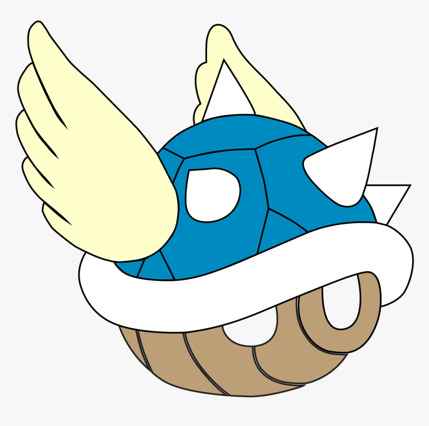 Drawing Shell Vector - Mario Kart, HD Png Download