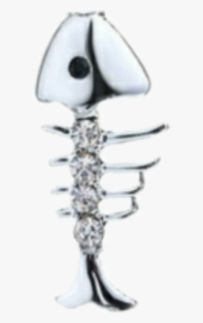 #charm #fish #bones #catfood #jewelry #pandora #shiny - Silver, HD Png Download