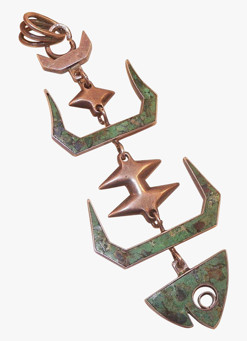 Vintage Mexican Modernist Sterling Articulated Fish - Emblem, HD Png Download