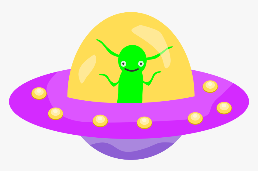Flying Saucer Clipart - Desenho De Disco Voador, HD Png Download