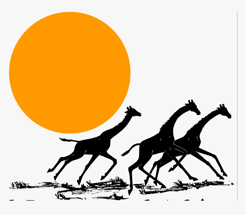 Transparent Giraffe Silhouette Png - Giraffe, Png Download