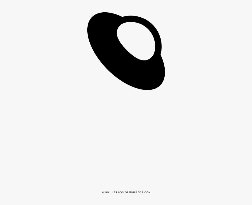 Flying Saucer Coloring Page - Illustration, HD Png Download