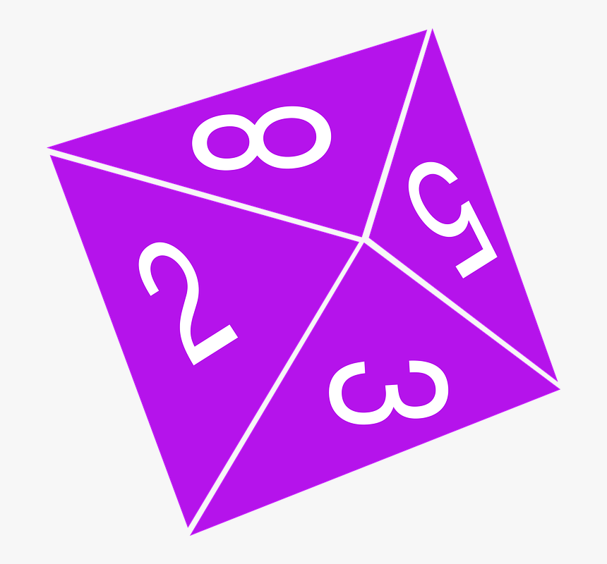 8 Sided Dice Clipart, HD Png Download
