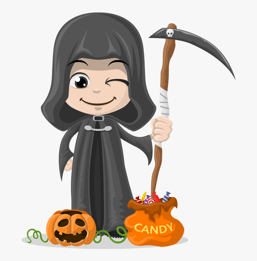 Halloween Vector - Vector Halloween Children Cartoon Png, Transparent Png